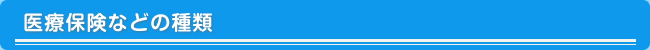 医療保険などの種類